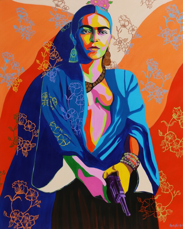 Rebel. Frida Kahlo
Acrylic on canvas
150x120cm